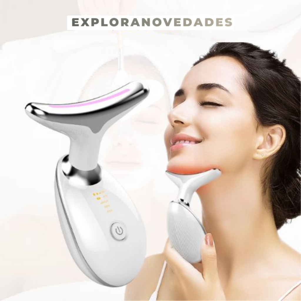 Combate Arrugas y Papada 🤩 Masajeador Led Facial